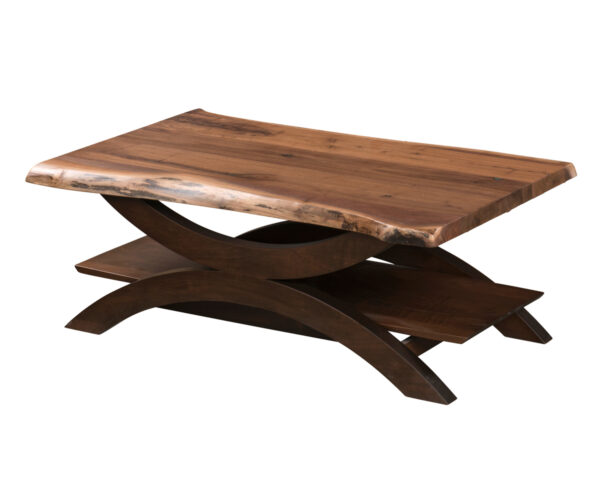 Gateway Coffee Table With Live Edge Top