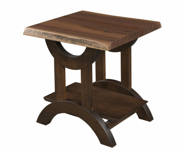 Gateway End Table With Live Edge Top