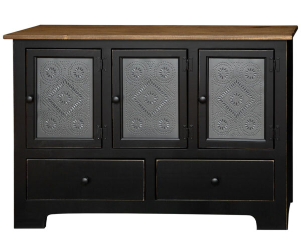 Triple Hall Cabinet With Tin Doors
