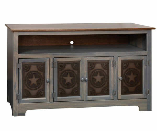 TV Cabinet With Tin Doors - 60"W