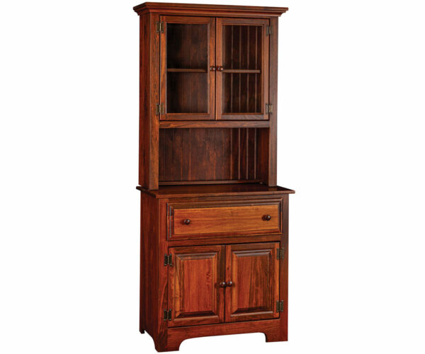 2 Door Hutch With Glass Doors