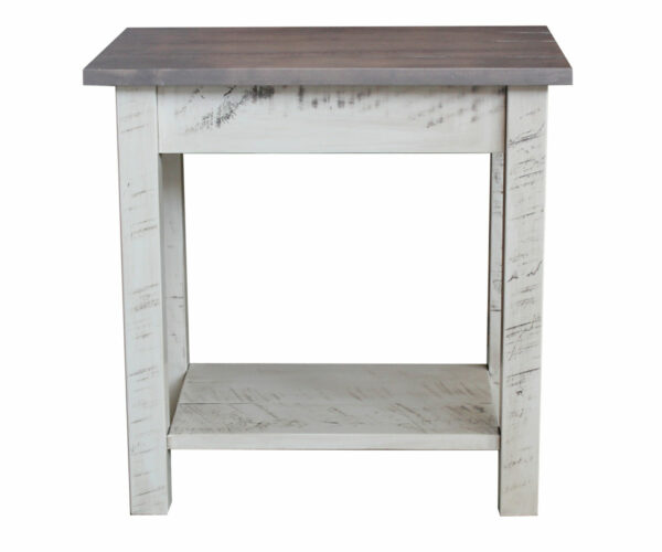 Painted Buckeye End Table