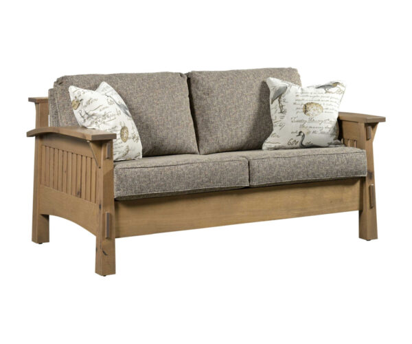 Country Mission Loveseat With Reversible Cushions