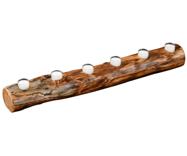 Rustic Log Candles