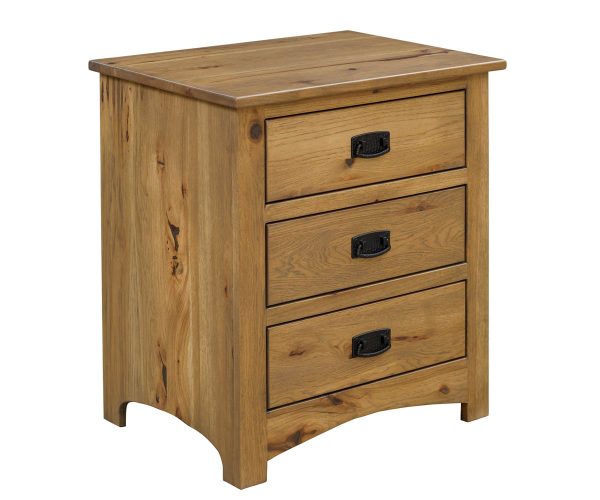 Mission 3 Drawer Nightstand