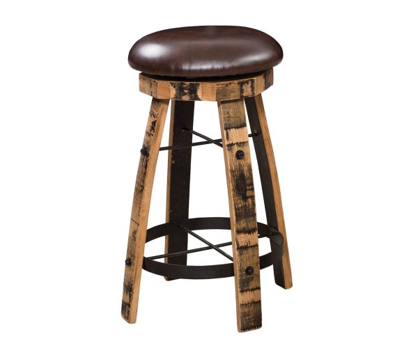 Barrel 24" Swivel Barstool