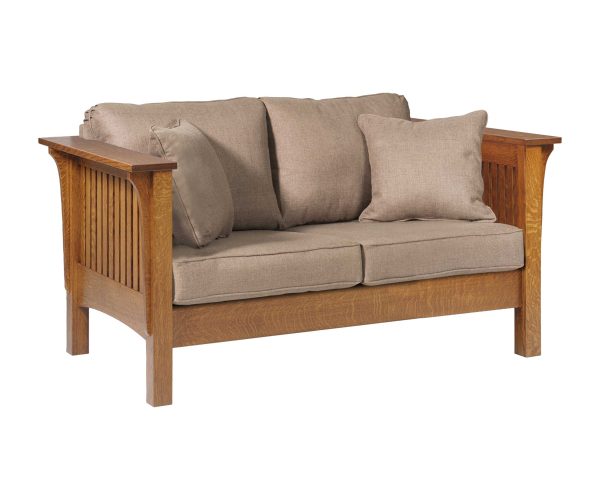 Mission Love Seat With Reversible Cushions