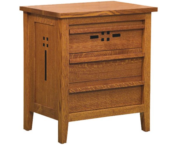 West Village 3 Drawer Nightstand
