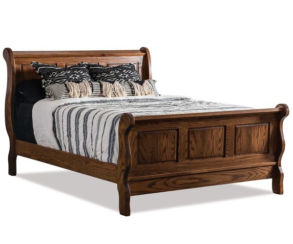 Classic Raised Panel Sleigh Bed