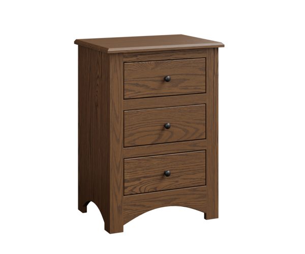 Troy 3 Drawer Nightstand
