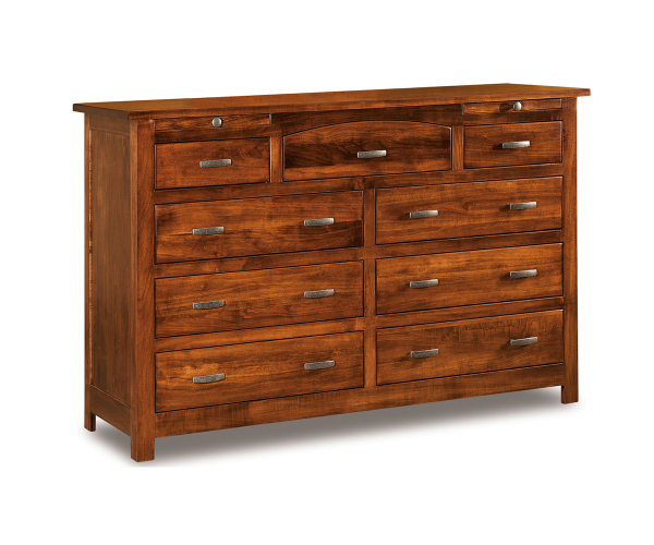 Flush Mission 9 Drawer Dresser With Jewelry Drawers